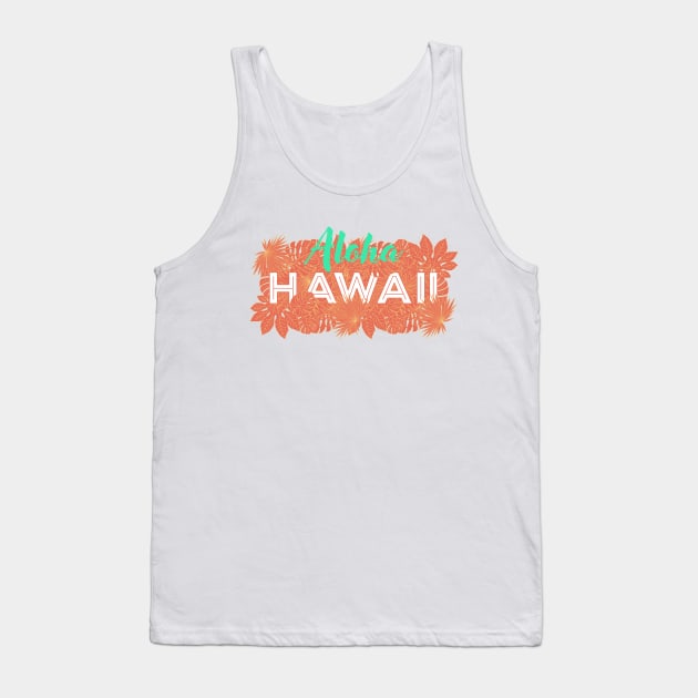 Aloha Hawaii Tank Top by Bosadia